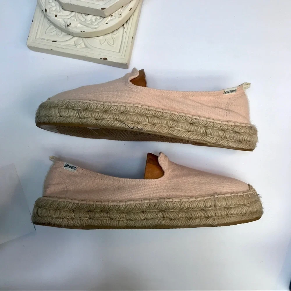 Blush Pink Soludos Platform Espadrilles